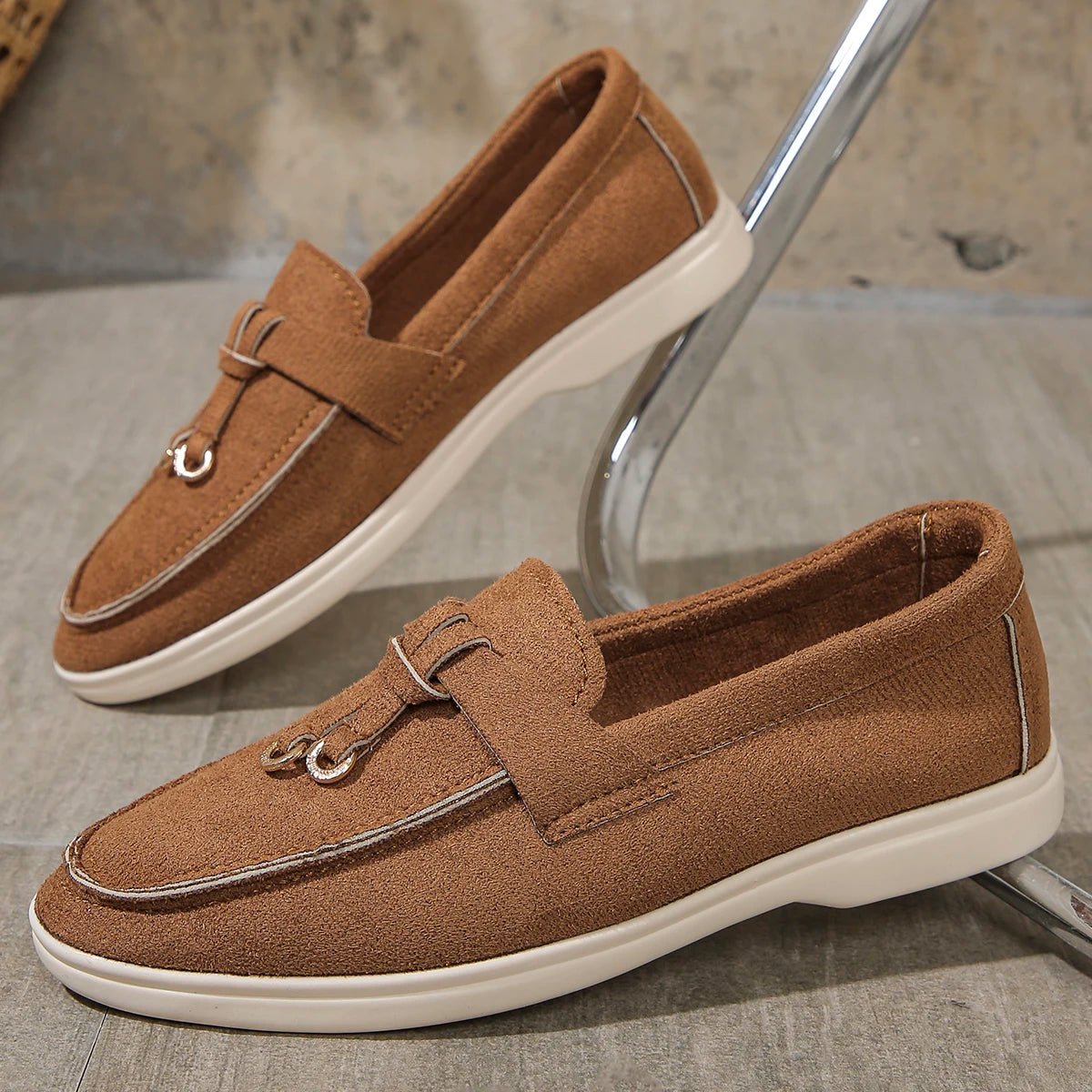 Women Suede Loafer Shoes