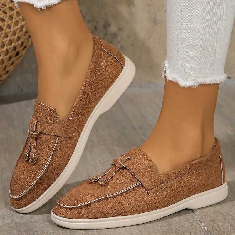 Women Suede Loafer Shoes