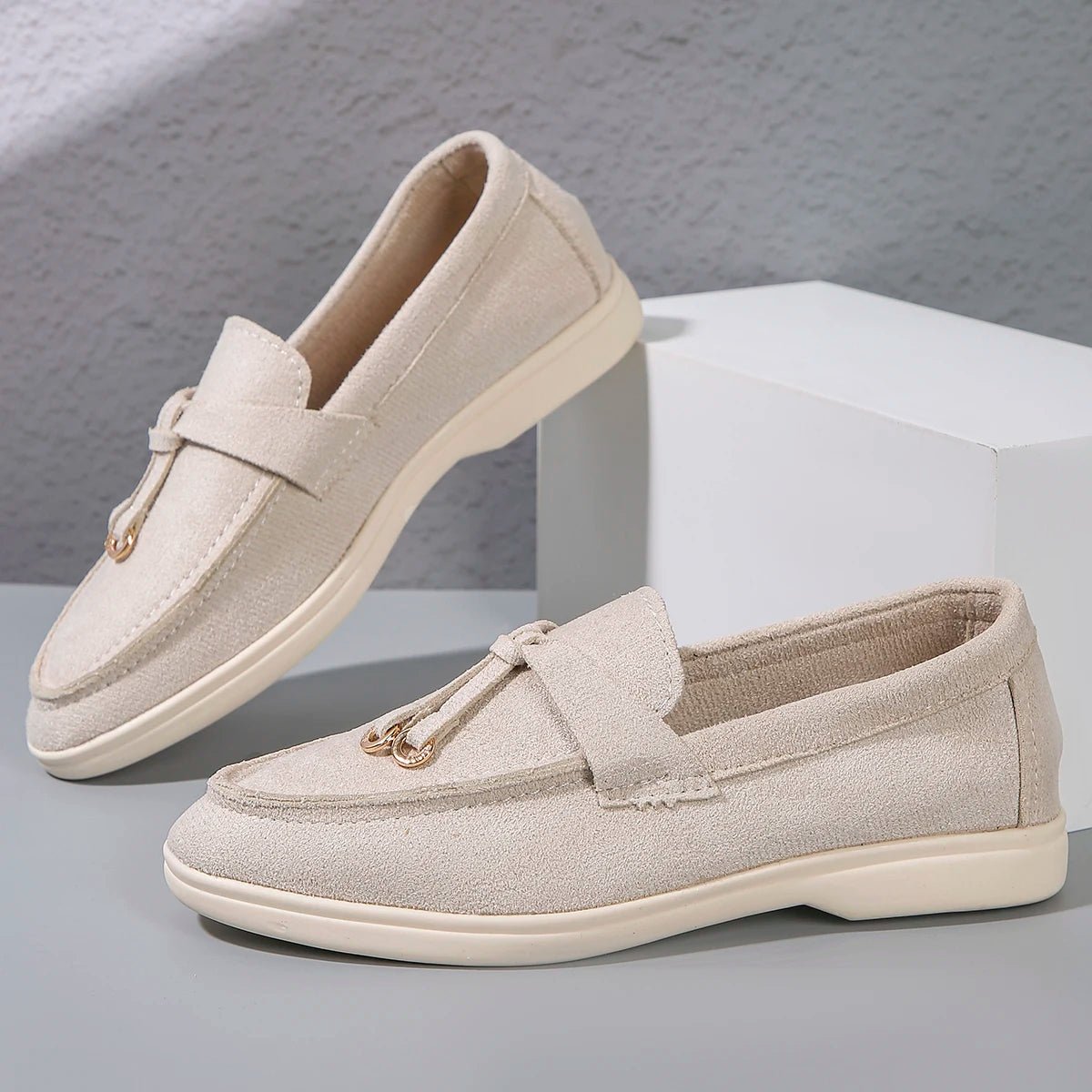 Women Suede Loafer Shoes