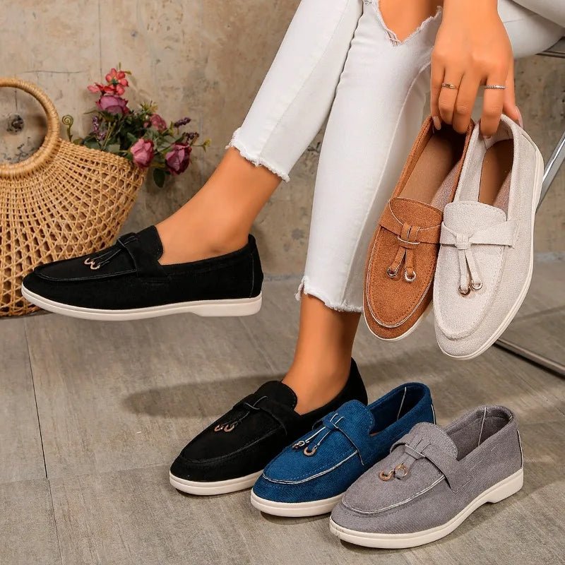 Women Suede Loafer Shoes