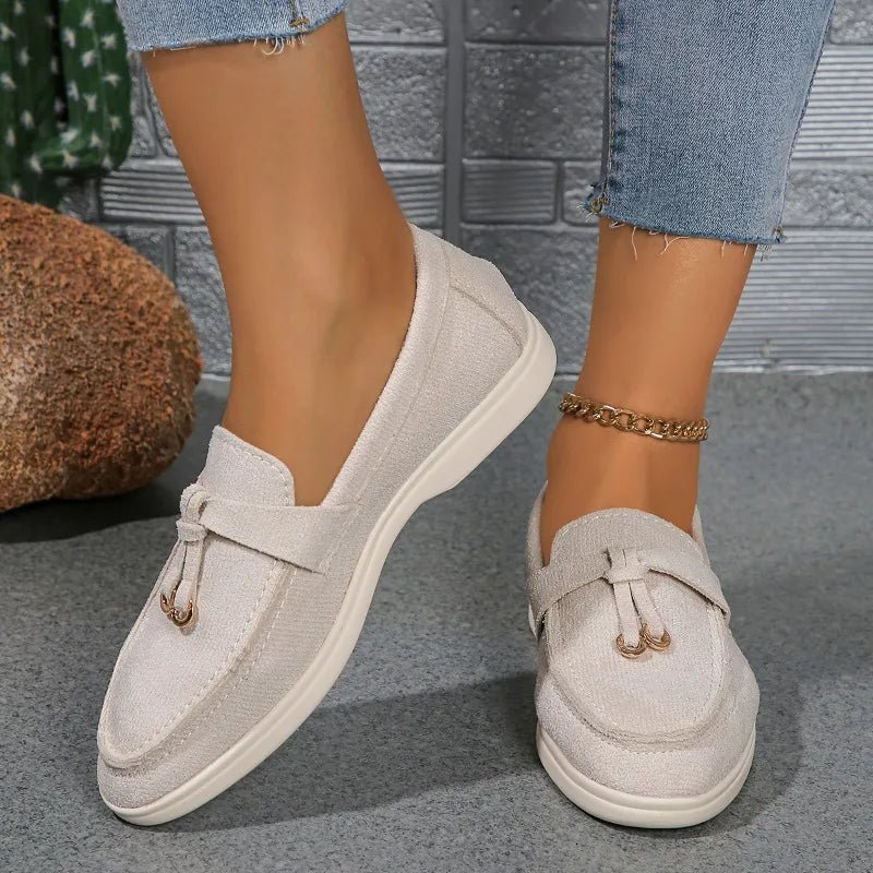 Women Suede Loafer Shoes