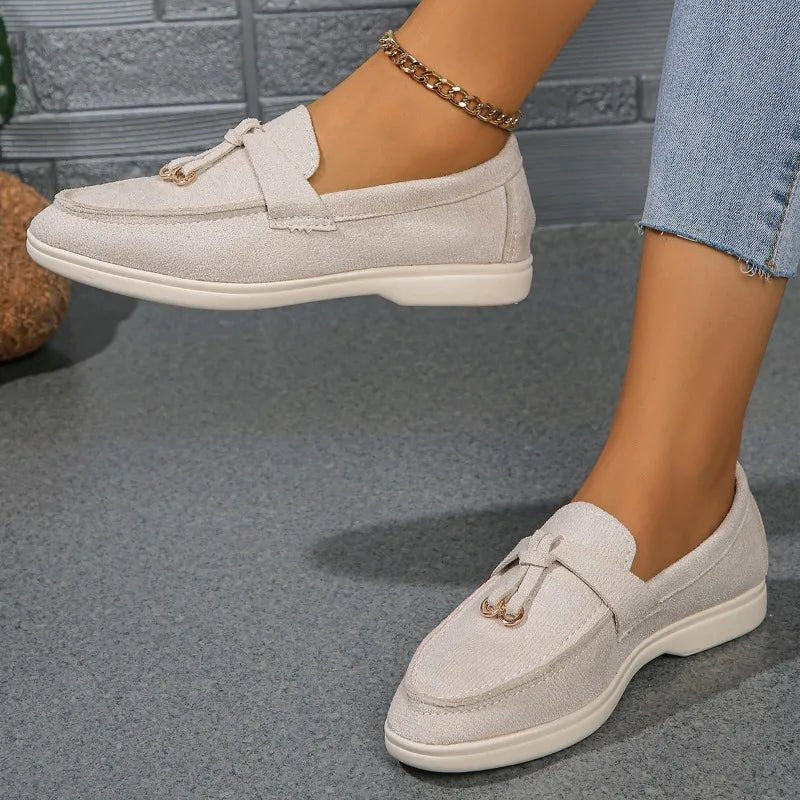 Women Suede Loafer Shoes