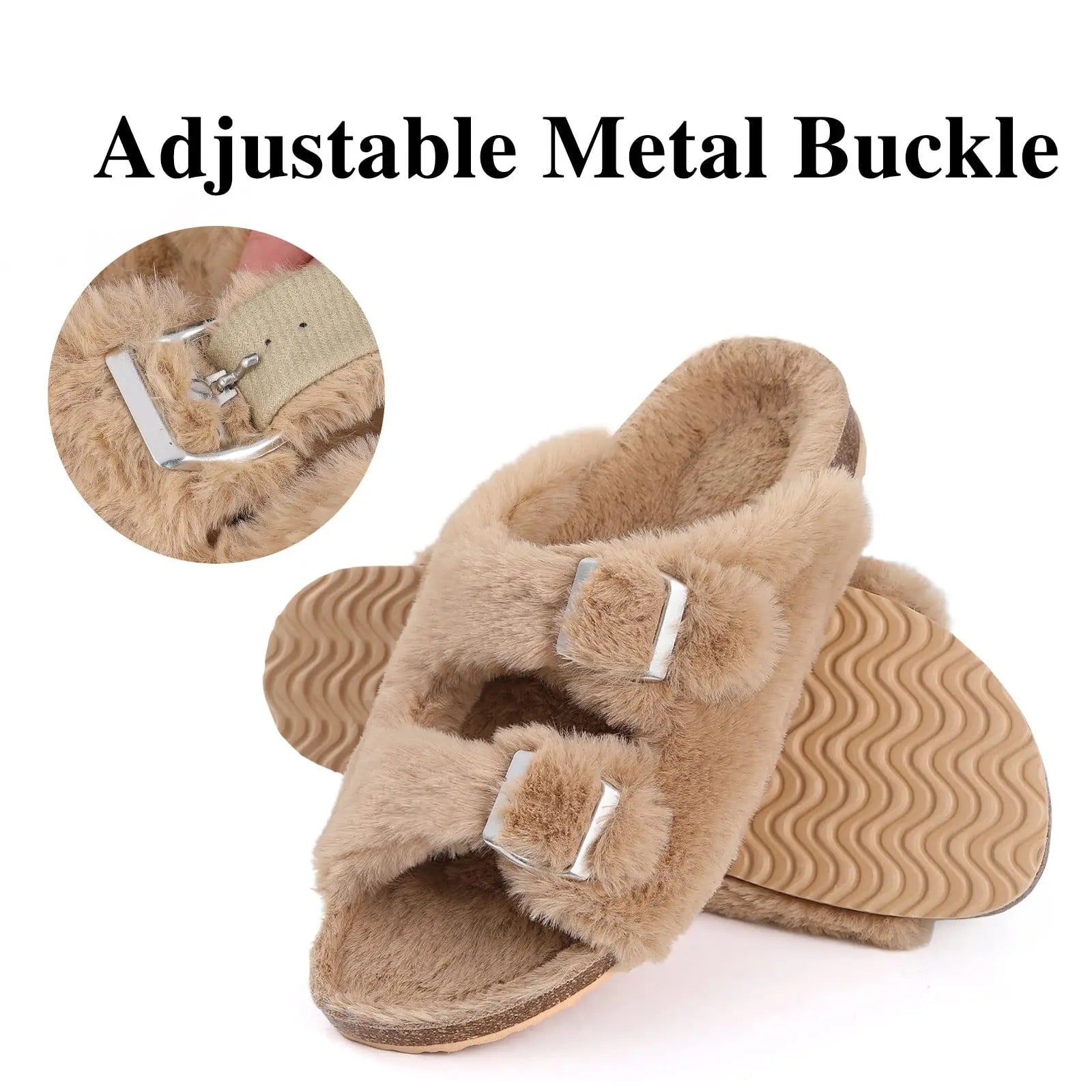 snugs berlin fluffy Adjustable metal buckle